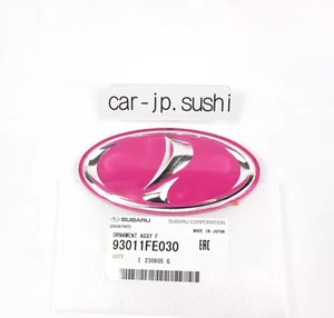 SUBARU Genuine 2000-2005 Impreza G11 GDB STi GDC Front Grille Emblem Pink Badge - Picture 1 of 8