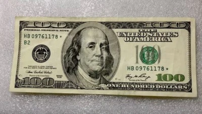 2006 A Duplicate Star Note $100 Dollars Bill *VG + (HB 09761178 *) - Image 1 of 4