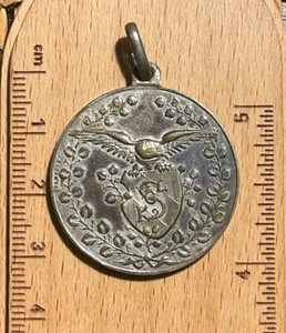 Croatian commemorative medal falcon landing Zagreb 1906.y Croatia - Picture 1 of 8