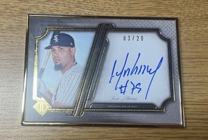 2021 Topps Transcendent Collection Gold Framed Jose Abreu AUTO Autograph 03/20