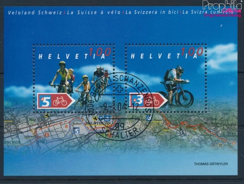 瑞士邮票 2004 米 Block35(完整发行)罚款使用/取消 (10463291 — 第 1/1 张图片