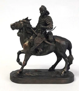 Mongolian Horse Warrior with Bow Sculpture - Picture 1 of 1