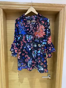 Blusa de Verano Marc Cain Damas Floral Con Detalle Cromado y Estilos Opcionales Nº 3 - Imagen 1 de 14