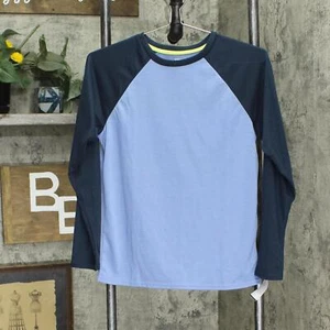 Sonoma Goods For Life Boys Raglan Top & Bottoms Pajama Set ES32R500RP Blue L - Picture 1 of 5