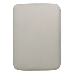Catnapper Cora Ottoman in Plush Ecru "Off White" Polyester Blend Fabric - Picture 1 of 7