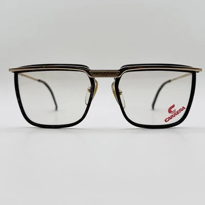 Carrera Eyeglasses Women Men Square Purple Gold Carbon Vintage 80S Mod 5376 NOS - Image 1 of 4