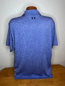 Men's Under Armour The Playoff Polo S/S Golf Shirt Extra Large XL | Blue | Poly - Picture 1 of 5