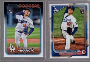 2024 Topps Bowman YOSHINOBU YAMAMOTO Rookie #36 #553 LOT X 2 Dodgers - Bild 1 von 1