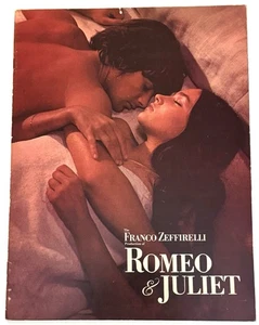 Programa de películas de recuerdo de Romeo y Julieta 1968 vintage producción Franco Zeffirelli - Imagen 1 de 13