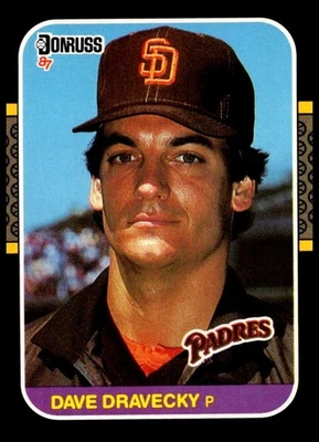 1987 Dave Dravecky Donruss Baseball #187 San Diego Padres - Image 1 of 2