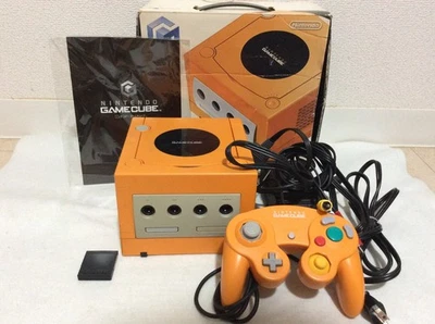 【Open Button Stuck】Nintendo GameCube Orange Console Boxed DOL-001 NTSC-J Japan - Image 1 of 4