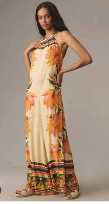 Mono floral Farm Rio x Anthropologie. Talla Lg. Usado excelente estado Foto 1 de 4