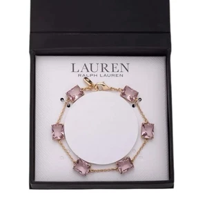 Lauren Ralph Lauren Armband goldfarben mit quadratischem Stein - Bild 1 von 11