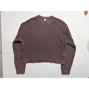 Old Navy Open Stitch Pullover braun Damen groß Häkel Strick Boho Hippie Lounge - Bild 1 von 5
