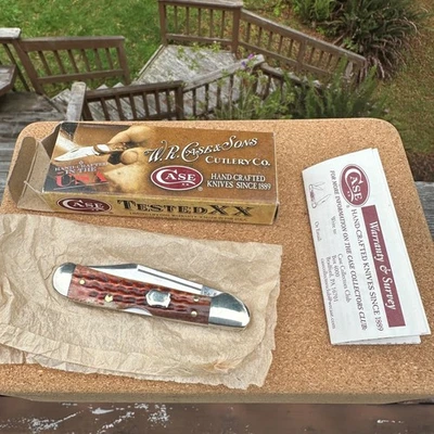 Case XX Mini Copperlock Federal Shield 2010 Chestnut Brown/Pink 61749L SS - Image 1 of 4