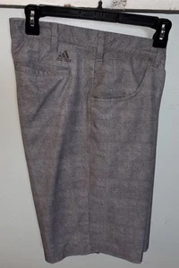 Men’s Adidas Gray Casual Chino Golf Shorts Gray Sz 36 - Picture 1 of 4
