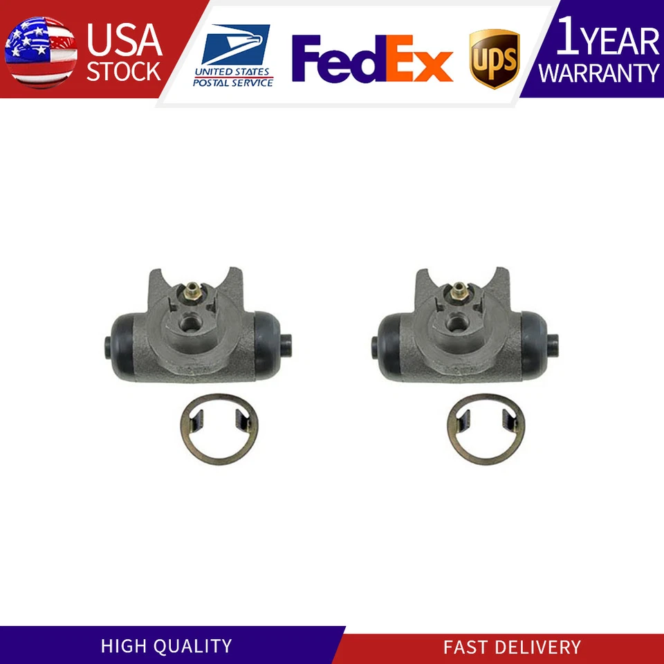 Cilindros de rueda de freno de tambor trasero 2x para Chevrolet Camaro 1990 1991 1992 3,1 L Foto 1 de 2