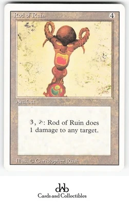 Revised Edition Rod of Ruin Lightly played Uncommon - Image 1 of 2