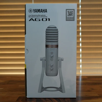 YAMAHA AG01 W White Live Streaming Podcasting USB Microphone AG01W - Image 1 of 4