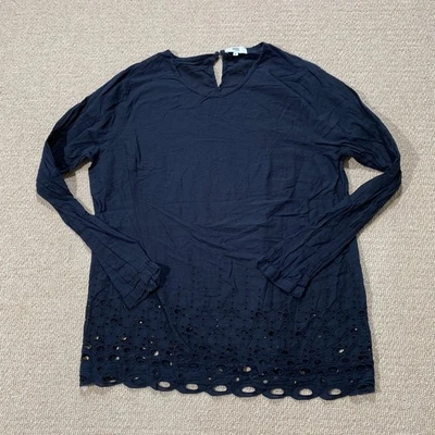 Top Noa Noa Ojales Mujer 14 UK XL Calce Ajustado Negro Manga Larga Foto 1 de 4