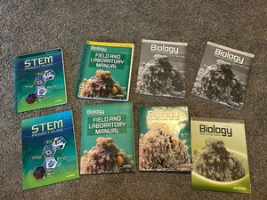 Abeka Biology 10th grade student/teacher Keys Bundle Of 8 - Picture 1 of 3