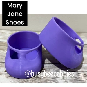 PURPLE MARY JANE T-STRAP Replacement Shoes For 16” Cabbage Patch Kids Dolls - Picture 1 of 6