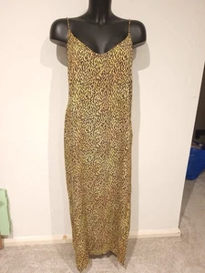 Motel Rocks Kleid Leopardenmuster Gr. XL Party Träger Urlaub Rave Dress - Bild 1 von 4