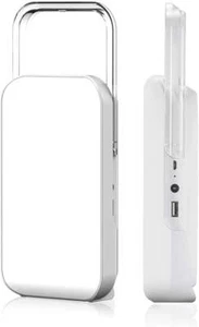 Torcia LED Super Luminosa Luce Campeggio Portatile Ricaricabile + Power Bank - Foto 1 di 14