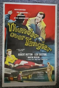 Póster original de 1 hoja Thunder over Tánger 1957 Lisa Gastoni Robert Hutton GGA - Imagen 1 de 1