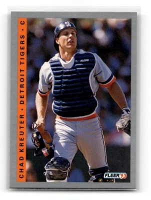 1993 Fleer Chad Kreuter Detroit Tigers #607 BASEBALL - Image 1 of 2