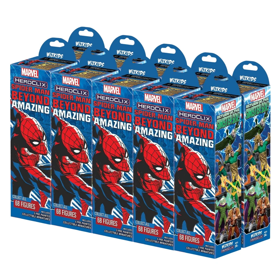 WizKids Marvel HeroClix Spider-Man Beyond Amazing Miniatures Booster Pack- 84866