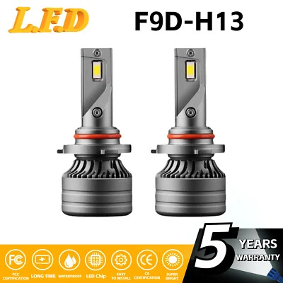 2x H13 LED Headlight Conversion Kit Hi Lo Beam 6000K 18000LM 12 Chips Bright - Image 1 of 4