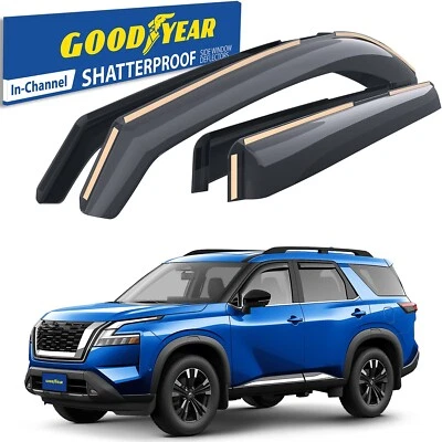 Sun Rain Visors Wind Rain Guards for 2022-2025 Nissan Pathfinder - Image 1 of 4
