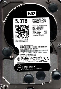 WD5001FZWX-00A2VA0 S/N:WX41D DCM:HBNCKVJMB WESTERN DIGITAL 5TB MALAYSIA MAY 2016 - Picture 1 of 2