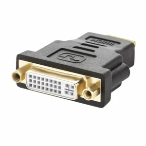 HDMI Stecker > DVI-I Buchse 24+5 Kabel Adapter 24K Vergoldet 1080P Full HD TV PC - Bild 1 von 6