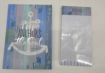 (Lot Of 2) Pooch & Sweetheart Journal &  Notepad Hope Anchors Soul Heb 6:19 - Image 1 of 4