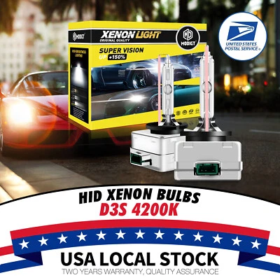 2PCS D3S 4200K Warm White HID Xenon Conversion Kit For 2011-2015 Audi A5 Quattro - Изображение 1 из 4