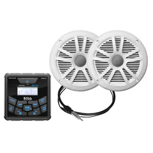 Boss Audio MCKGB450W.6 Marine Stereo & 6.5" Speaker Kit - White - Picture 1 of 1