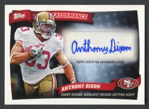 2010 Topps Anthony Dixon 49ers Peak Performance Autogramm Autogramm #PPA-AD - Bild 1 von 2