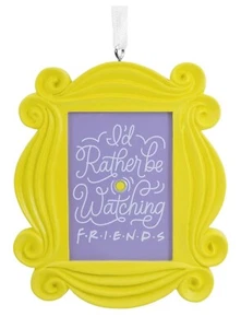 Hallmark Friends TV Show Peephole Picture Frame Resin Christmas Tree Ornament - Picture 1 of 4