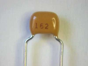 Tapas cerámicas radiales 1600pF 5% 50V C0G/NP0 - Lotes de 10 piezas - Imagen 1 de 1