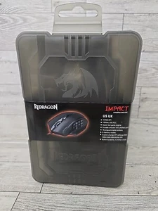 REDRAGON M908 IMPACT RGB Mouse Laser 18 buttons Wired USB 12400 dpi Black - Picture 1 of 7