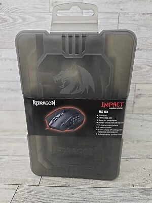 REDRAGON M908 IMPACT RGB Mouse Laser 18 buttons Wired USB 12400 dpi Black - Image 1 of 4