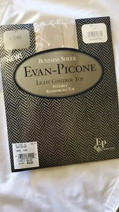 Vintage Evan-Picone Business Sheer Pantyhose Long New #187 Vanilla - Picture 1 of 2