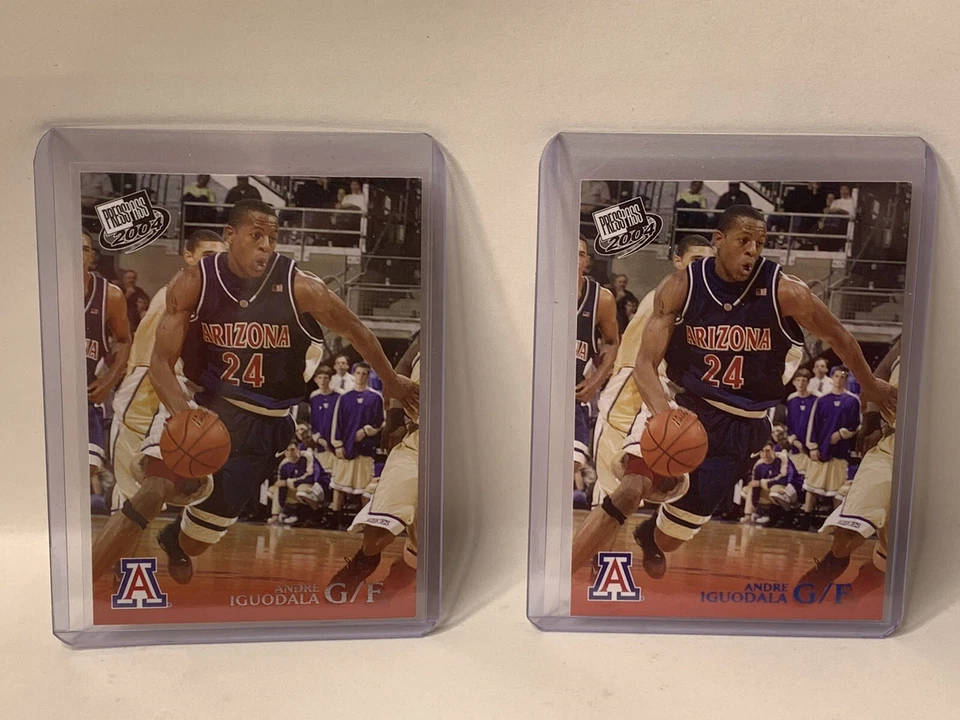 2 2004 Press Pass Basketball Reflectors Proofs #16 & #B16 Andre Iguodala - Image 1 of 2