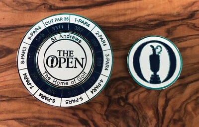 Soporte magnético para marcadores de bolas yardas St Andrews Links - BM de dos lados abierto Foto 1 de 3