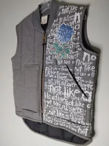 Vintage Walls blizzard pruf custom 'Not like a Flower' vest about size M-L Retro - Picture 1 of 6