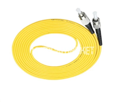 2pcs 15M FC to ST SM Simplex 9/125 3.0mm Fiber Optic Patch Cord Jumper Cable NEW - Image 1 of 4