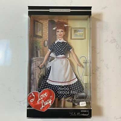 Muñeca Barbie I Love Lucy Episodio 45 Sales Resistance Edición Coleccionista NUEVA Foto 1 de 2