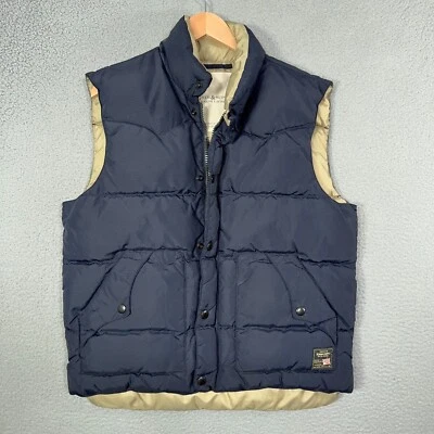 Chaleco acolchado de plumón Ralph Lauren Denim & Supply para hombre grande azul marino acolchado cremallera completa Foto 1 de 4